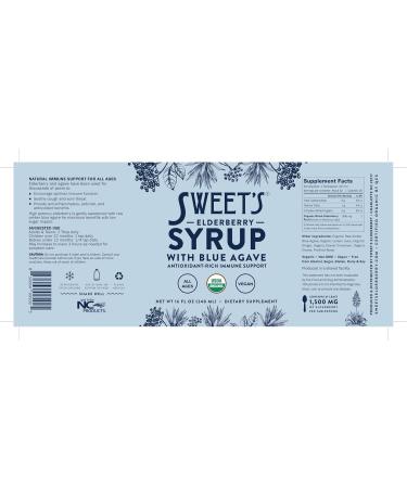 Elderberry Syrup with Blue Agave | Immune Support | USDA Organic Certified | Non-GMO | Vegan | Gluten-Free (16 oz) 16 Fl Oz (Pack of 1) - Buy Online on GoSupps.com