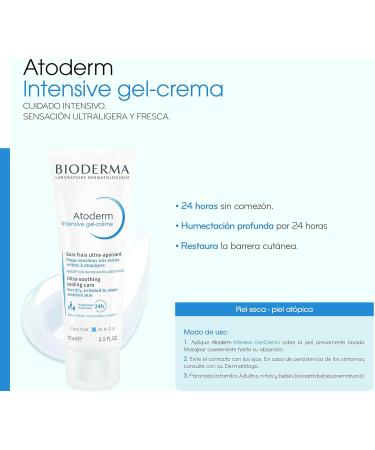 Bioderma ATODERM Intensive Atopic Skin Gel 75ml - Daily Moisturizer for Atopic Skin | Buy Online Internationally - Buy Online on GoSupps.com