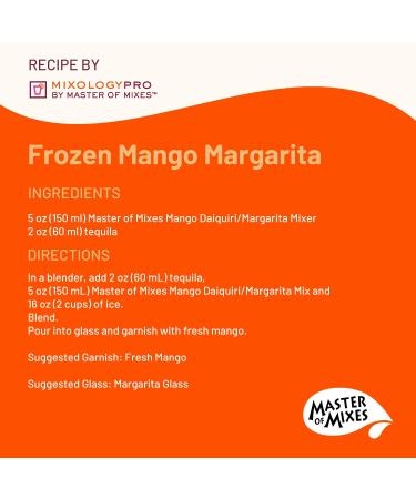 Master of Mixes Mango Daiquiri/Margarita Drink Mix - 3 Pack, 1 Liter Bottles (33.8 Fl Oz each) - Buy Online on GoSupps.com