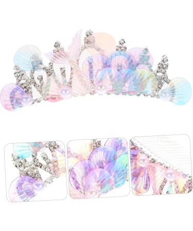 IWOWHERO Rhinestone Tuck Comb Headpieces for Girls Women Crown Hairpiece Headdresses for Women Rhinestone Bobby Pins Hair Barrettes Hair Clips Hair Pin Tiara Women's Hair Comb Metal Mermaid - Buy Online on GoSupps.com