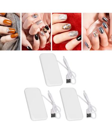 3Pcs Mini Nail Dryer Professional Nail Light Curing Gel LED Dryer Mouse Shape LED Nail Lamp Portable Nail Lamp Gel Polish Light for Nail Salon Home Travel (White) - Buy Online on GoSupps.com