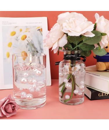SUREAM 250PCS Floating Beads for Centerpiece  Artificial No Hole White Vase Pearls and 2300PCS Water Gel Bead for Valentine's Day Candle  Wedding  Birthday  Brushes Holder  Multipurpose Use 8/14/20mm White 8mm 14mm 20mm - Buy Online on GoSupps.com