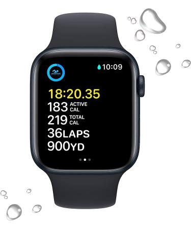 Apple Watch SE (2nd Gen) GPS 44mm Smart Watch with Midnight Aluminum Case & Midnight Sport Band - Fitness & Sleep Tracker | Crash Detection | Heart Rate Monitor | Retina Display | Water Resistant - Buy Online on GoSupps.com