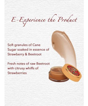 Essentials Ayurvedic Strawberry & Beetroot Lip Scrub | Organic Lightening & Exfoliating | SLS & Paraben Free 15gm - Buy Online on GoSupps.com