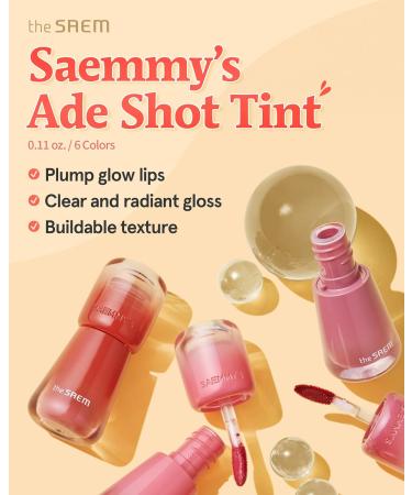THESAEM Saemmy's Ade Shot Tint - Korean Water Gel Lip Stain Long-Lasting Moisturizing Finish Buildable Gloss - 06 Apple Cinnamon - International Shipping Available - Buy Online on GoSupps.com
