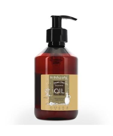 Organic sesame oil 100% pure natural and cold -pressed.Organic premium sesame oil food and cosmetic quality.Massage oil Ayurveda.Ecological certificate 500 ml - Buy Online on GoSupps.com