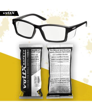 Voltx Vision Safety Reader Glasses +2.5 Diopter | Fog-Free UV400 Lenses | Clear Fully Glazed Safety Eyewear - International Shipping - Buy Online on GoSupps.com