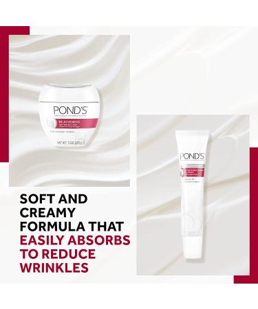 Pond's Anti-Wrinkle & Eye Cream Duo - Rejuvenating Anti-Aging Moisturizer with Vitamin B3 & Retinol Complex - Buy Online on GoSupps.com