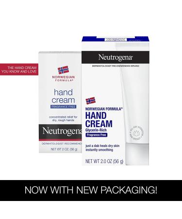 Neutrogena Hand Cream Fragrance Free 2 oz - Moisturizing Relief for Dry Hands - Buy Online on GoSupps.com