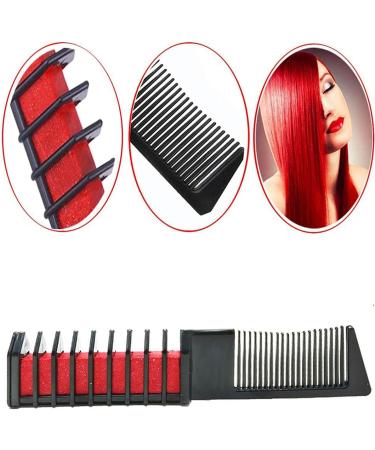 6 Colors Hair Chalk Combs for Girls - Washable Temporary Hair Color Set by EBANKU | Perfect for Birthday, Cosplay, Halloween, Christmas Parties - Buy Online on GoSupps.com