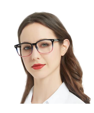 MARE AZZURO Blue Blocking Reading Glasses Women Computer Readers 0 1.00 1.25 1.50 1.75 2.00 2.25 2.50 2.75 3.00 3.50 4.00 5.00 6.00 (Purple 1.0) Purple 1.0 x