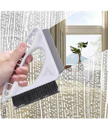 ROCKIA Window Cleaner Tool - 3-in-1 Window Track Cleaner Multifunctional | Cleaning Brush Set with Hangable Design for Kitchen Bathroom - Buy Online on GoSupps.com