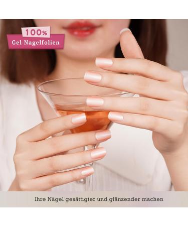 Danni & Toni Half Hardened Gel Nail Foils - Glossy Color Mixture UV Nail Stickers & Self-Adhesive Wraps | 28 Designs for Stunning Nail Art - Buy Online on GoSupps.com