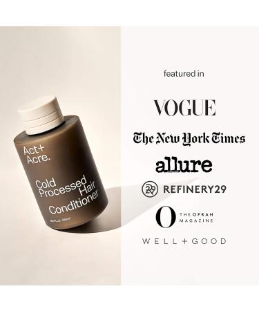 ACT+ACRE Restorative Hair Mask with Castor Oil | Lightweight Hair Treatment Mask | Cold Processed Conditioner (10 Fl Oz) - Buy Online on GoSupps.com