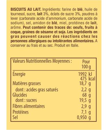 Mulino Bianco Galletti 100% Italian Premium Quality Fresh Milk Biscuits New Recipe Made with Flour from Sustainable Agriculture 1 Pack of 350 g - Buy Online on GoSupps.com