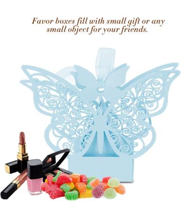  Respicefinem RepiceFinem 100pcs Wedding Favorite Sugar Chocolate Boxes ideal for creating surprises on special occasions like birthdays and anniversaries (Blue) - Buy Online on GoSupps.com