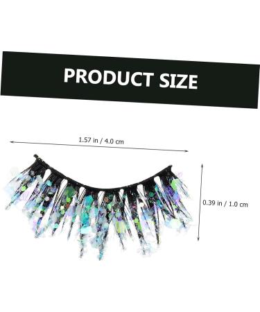 minkissy 6 Pairs Sequin False Eyelashes Fairy False Lashes Eyelash Extensive Eyelash Glow in The Dark Makeup Glitter Lash Extensions Luminous Artificial Fiber Make up Miss Tool - Buy Online on GoSupps.com