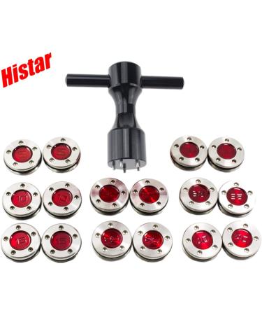 HISTAR 2Pcs Golf Custom red Weights + Black Wrench for Titleist Scotty Cameron Putters 10.0 Grams - Buy Online on GoSupps.com