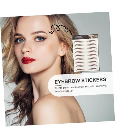 FOMIYES 63 Sheets Waterproof Eyebrow Stickers 3d Stickers False Eyebrows 6d Hair-like Eyebrows Stickers Miss - Buy Online on GoSupps.com
