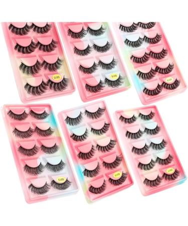 UAMOU 2/20/100 Boxes Mink Lashes Eyelashes 5 pairs Natural Curly Fake Eyelashes Thick Maquiagem Lash Extension Makeup Tools Cheerfully (Color : 5 pairs G615CS Size : 100 boxes) - Buy Online on GoSupps.com