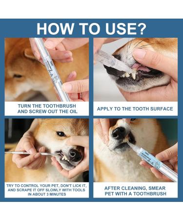 2Pack Pets Dog Teeth Cleaning Pen Teeth Cleaning Pen Dogs Cats Natural Remover Tool Plaque Remover Natural Plants Teeth Repairing and Fresh Breath - Buy Online on GoSupps.com