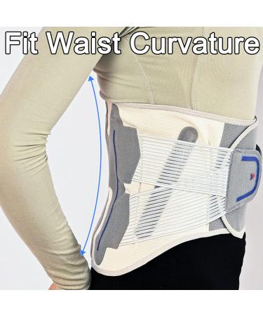 ZWEBY Medical Back Support Belt - Adjustable Therapeutic Back Support with 4 Support Bars for Sciatica Pain Relief | Breathable Design for Comfort - Buy Online on GoSupps.com