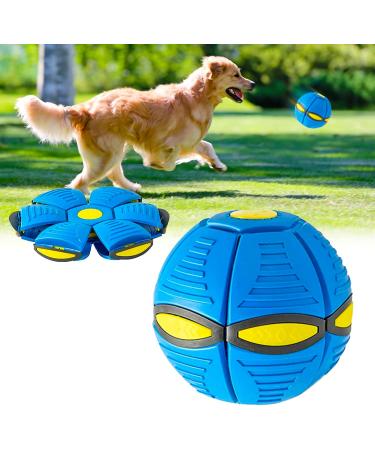 Yeahboom pet toys frisbee ball flying saucer ball toys for dogs flying ball for dogs pet toy frisbee ball dog flying ball premium dog ball blue - no light