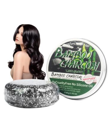 EUBEISAQI Mane Gray Inverted Bar Handmade Oil Control Hair Darkening Soap ShampooNatural Darkening Shampoo for Long Hair