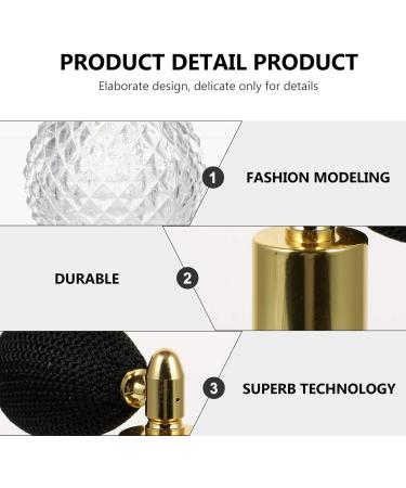 100ml Vintage Glass Perfume Bottle Perfume Spray Refillable Spray Bottle Dispenser with for Home Perfume Travel (Caps in Random Colours) - Buy Online on GoSupps.com