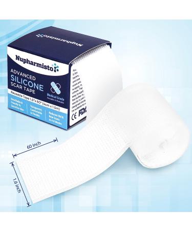 Silicone Scar Sheets - Treating Keloid, C-Section, Tummy Tuck - Surgical Gel Patch Bandage - Transparent Reusable Breathable - Buy Online on GoSupps.com
