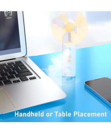 Yellow Mini Face 2 Speed Modes USB Nano Mist Diffuser Nano Nano Mist Diffuser Facial Sprayer Mini Face Handheld Fan Facial for Home Travel Office - Buy Online on GoSupps.com