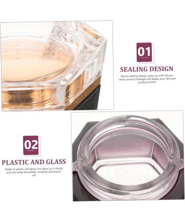 MAGICLULU Moisturizer Face Cream Creami Lotion Buttercream Skincare Containers Cosmetic Jars Cosmetic Cream Jar Glass Cream Storage Containers Purple Cream Box Travel Moisturizing Plastic - Buy Online on GoSupps.com