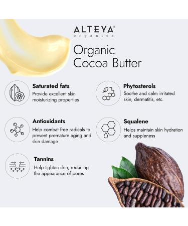 Altenya Bio Cocoa Butter 300g - 100% USDA Certified Raw Natural Cocoa for Body Hair & Lip Care - Imported from South Africa - Buy Online on GoSupps.com