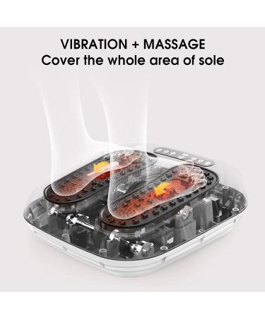 ROTAI Vibration Foot Massager - Relax & Relieve Pain with Acupressure Therapy | Electric Circulation Device with Remote Control in Orange Black - Buy Online on GoSupps.com