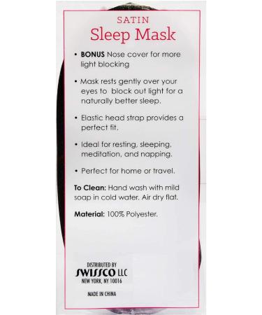 Satin Sleep Mask- Spa Bella, Perfect for Travel, Home, Resting, Sleeping, & Meditation - Buy Online on GoSupps.com