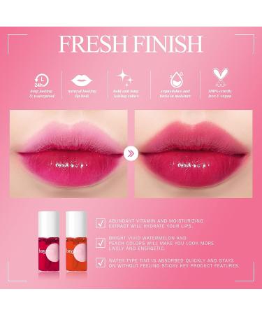 Bayfree Lip Tint Stain Set - Long-Lasting, Waterproof Matte Lip Makeup (Juicy) - Buy Online on GoSupps.com