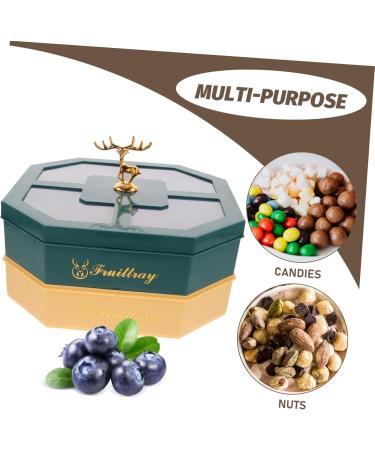 PRETYZOOM Box Plate Multi Accessory Dried Daily A Food Desktop Nut Candy Portable Layers Veggie 26X17.5CM As Shown - Buy Online on GoSupps.com