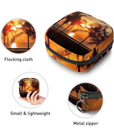 Gorgeous Beach Sunset Period Bag - Color5303 | Sanitary Napkin & Makeup Storage - Buy Online on GoSupps.com