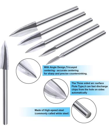 10-Piece Wood Carving Drill Bits Set | Rotary Engraving Tools for DIY Woodworking - Buy Online on GoSupps.com