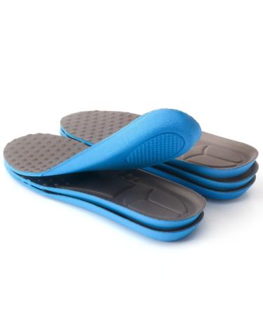 3 Pairs Comfortable Replacement Shoe Insole Inserts, Foot Massage Breathable Shoe Soles Relief Insoles for Working Daily Use Men US 8-11