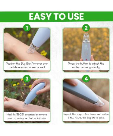 Effective Mosquito Bite Relief Tool - Battery-Powered Suction Pump for Instant Itch Relief | Compare to Bug Bite Thing - Buy Online on GoSupps.com