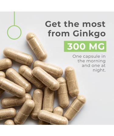 Neurogan Ginkgo Biloba Supplements Capsules Herbal Brain Supplements for Memory & Focus Cognitive Supplement with Standardized Extract 90 Vegan-Friendly Capsules - Buy Online on GoSupps.com