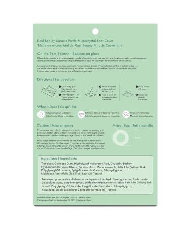 Rael Pimple Patches - Hydrocolloid Acne Spot Cover with Tea Tree Oil (9 Count) - Buy Online on GoSupps.com