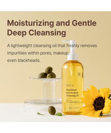 Korean Blackhead Remover Facial Cleansing Oil | Makeup Remover for Sensitive Normal & Oily Skin | 300ml Pore Cleanser - Buy Online on GoSupps.com