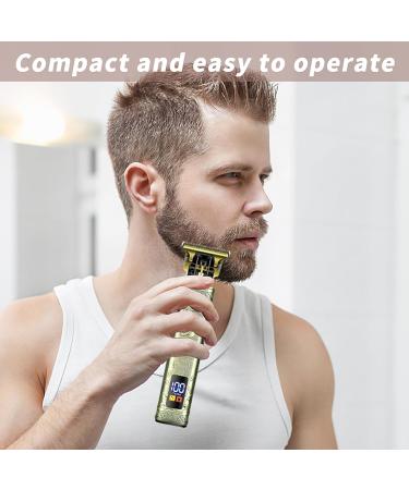 Men's Hair Clipper Professional Electric Beard Trimmer Wireless Shaver LED Screen Rechargeable Silent for Gift Men Salon - Buy Online on GoSupps.com