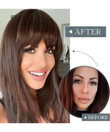 BARSDAR Clip in French Bangs Fringe Extension - 100% Real Human Hair, Natural Color 613#-1 Beach Gold - Washable/Dye-able - Pack of 1 - Buy Online on GoSupps.com