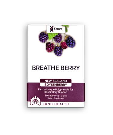 K rure Breathe Berry - for Lung and Cardiovascular Health - 100% New Zealand Boysenberry Extract