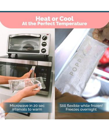 Popped Reusable Hot & Cold Packs - Postpartum Perineal Ice Pack for Pain Relief - 2 Gel Packs for Hemorrhoids & Cramping - Buy Online on GoSupps.com