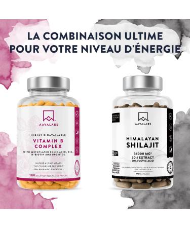 Vitamine B Complex AAVALABS 180 G lules | Complexe de 8 Vitamines B dont Vitamine B12 Vitamine B6 B5 B3 B1 D-Biotine Acide Folique Actif (B9) - Compl ment Alimentaire Vegan pour une nergie Optimale - Buy Online on GoSupps.com
