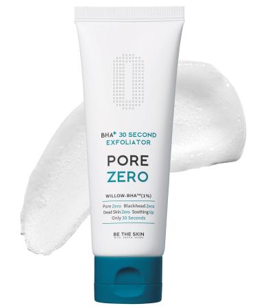 BE THE SKIN BHA+ 30-Second Peeling Gel Exfoliator - Willow-BHA & AHA Gommage for Pores Blackheads Dead Skin - Vegan Face Peel with Aloe Vera Korean Skincare 3.38 fl oz